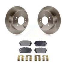 Charger l&#39;image dans la galerie, Rear Disc Brake Rotors And Ceramic Pads Kit For 2007-2012 Kia Rondo