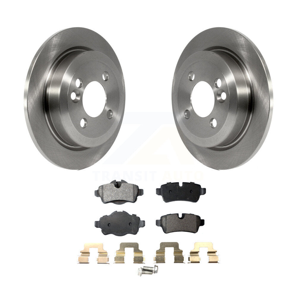 Rear Disc Brake Rotors And Ceramic Pads Kit For Mini Cooper