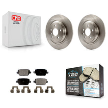 Load image into Gallery viewer, Rear Brake Rotor Ceramic Pad Kit For 08-11 Volvo S80 With Electric Parking