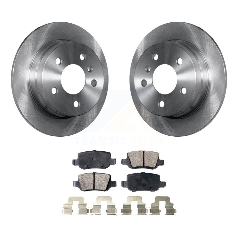 Rear Disc Brake Rotors And Ceramic Pads Kit For 2006-2011 Mercedes-Benz B200