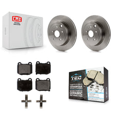 Charger l'image dans la galerie, Rear Disc Brake Rotors And Ceramic Pads Kit For Subaru Impreza WRX STI
