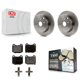 Rear Disc Brake Rotors And Ceramic Pads Kit For Subaru Impreza WRX STI