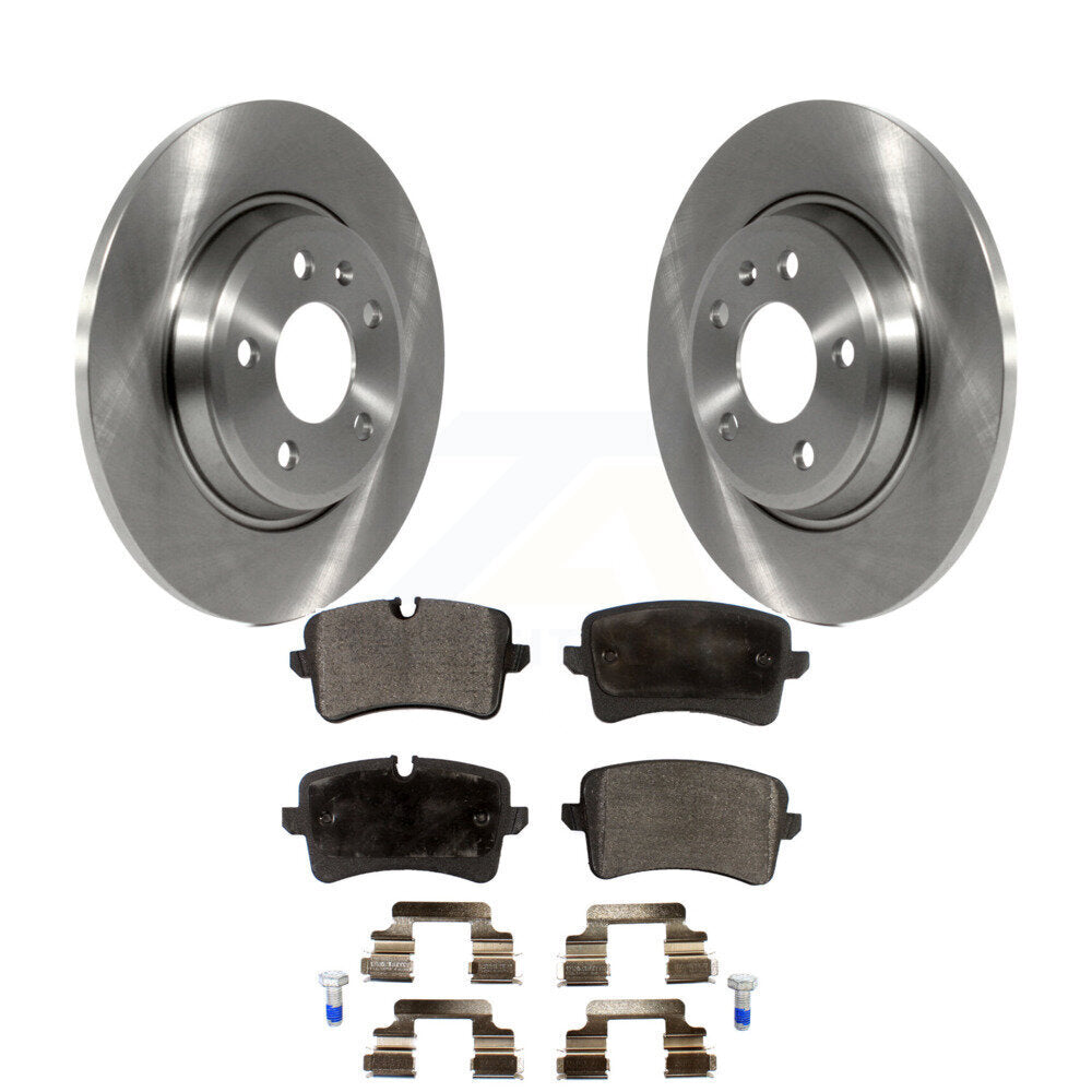 Rear Disc Brake Rotors And Ceramic Pads Kit For Audi A7 Quattro A6