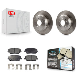 Rear Disc Brake Rotors And Ceramic Pads Kit For Hyundai Genesis