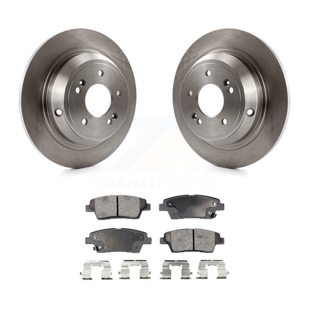 Rear Disc Brake Rotors And Ceramic Pads Kit For Hyundai Genesis G80 Kia K900