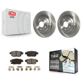 [Rear] 2009-2014 Acura TL Premium OE Brake Rotors & Ceramic Pads Kit For Max Braking