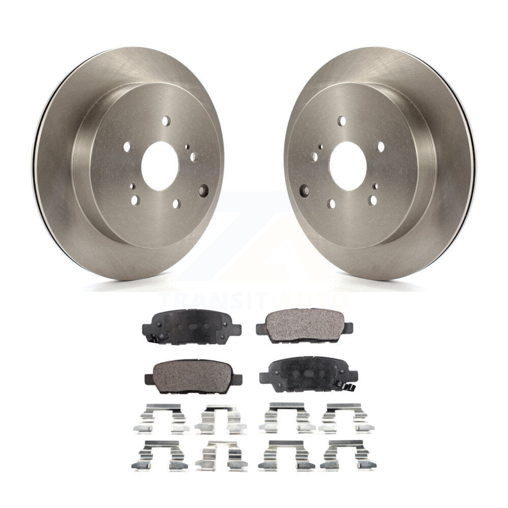 Rear Disc Brake Rotors And Ceramic Pads Kit For 2009-2013 Suzuki Grand Vitara