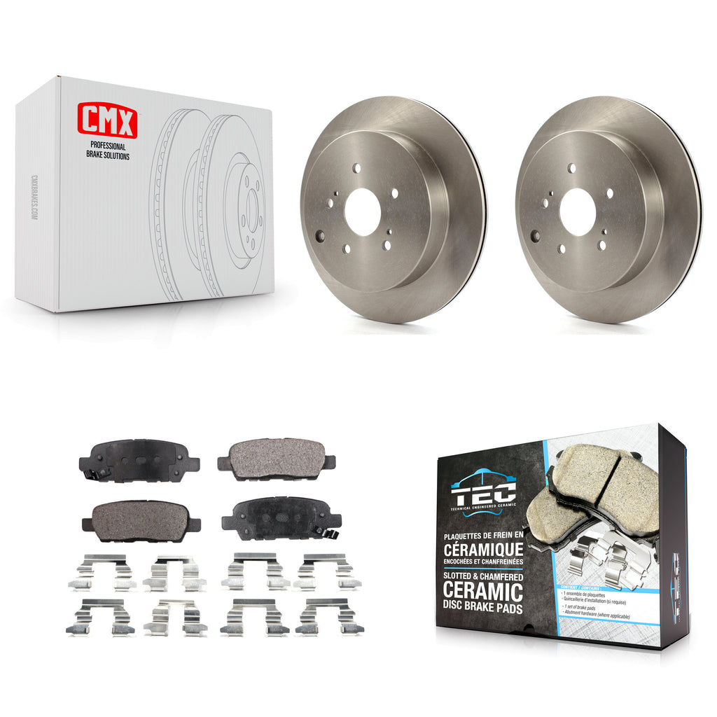 [Rear] 2009-2013 Suzuki Grand Vitara Premium OE Brake Rotors & Ceramic Pads Kit For Max Braking