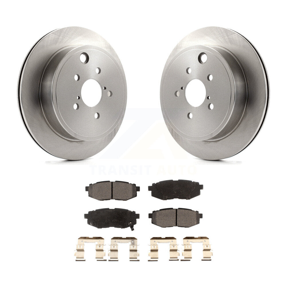 Rear Brake Rotor Ceramic Pad Kit For Subaru Outback Legacy Scion FR-S BRZ Toyota