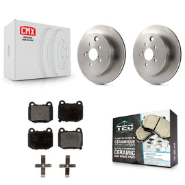 Rear Disc Brake Rotors And Ceramic Pads Kit For Subaru BRZ Toyota 86