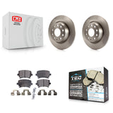 Rear Brake Rotors Ceramic Pad Kit For Volkswagen Tiguan CC Jetta Audi Passat GTI