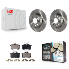 Charger l'image dans la galerie, Rear Disc Brake Rotors And Ceramic Pads Kit For Volkswagen Beetle Golf