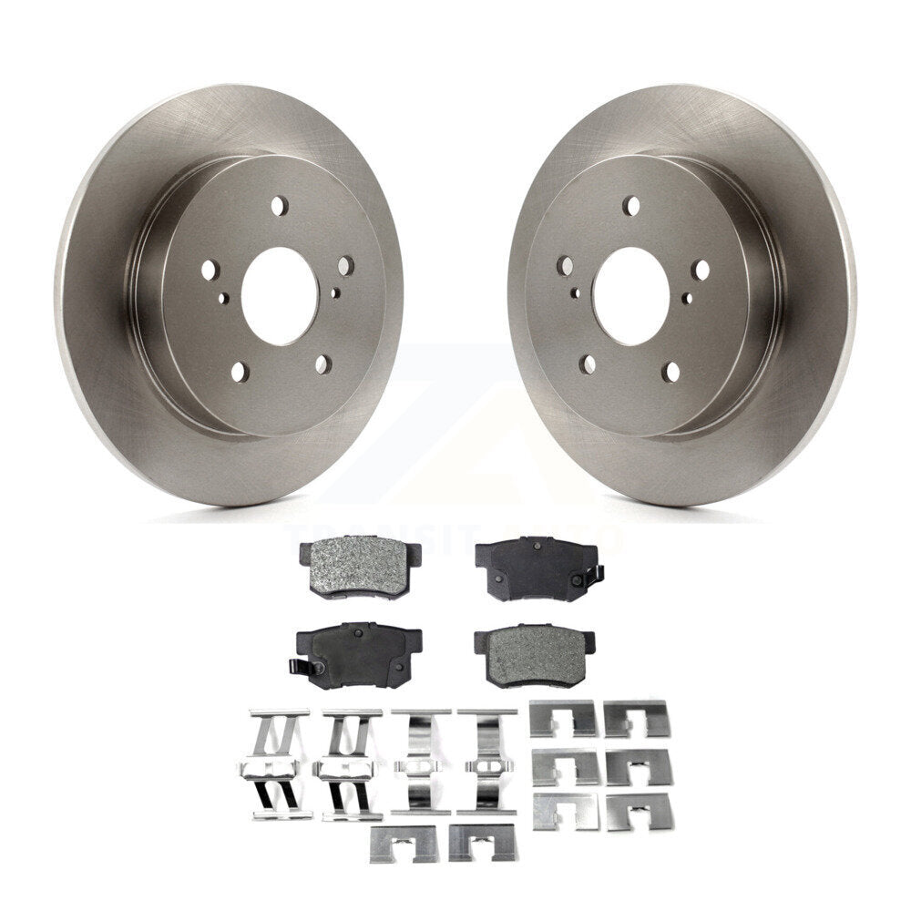 Rear Disc Brake Rotors And Ceramic Pads Kit For 2010-2013 Suzuki Kizashi