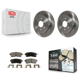 Rear Disc Brake Rotors And Ceramic Pads Kit For INFINITI Nissan Armada QX80 QX56