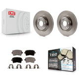 Rear Disc Brake Rotors And Ceramic Pads Kit For Audi Q5 A5 SQ5 Quattro S5 A4