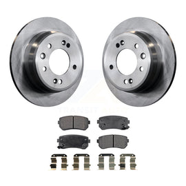 Rear Disc Brake Rotors & Ceramic Pad Kit For Hyundai Elantra Tucson Kia Sportage