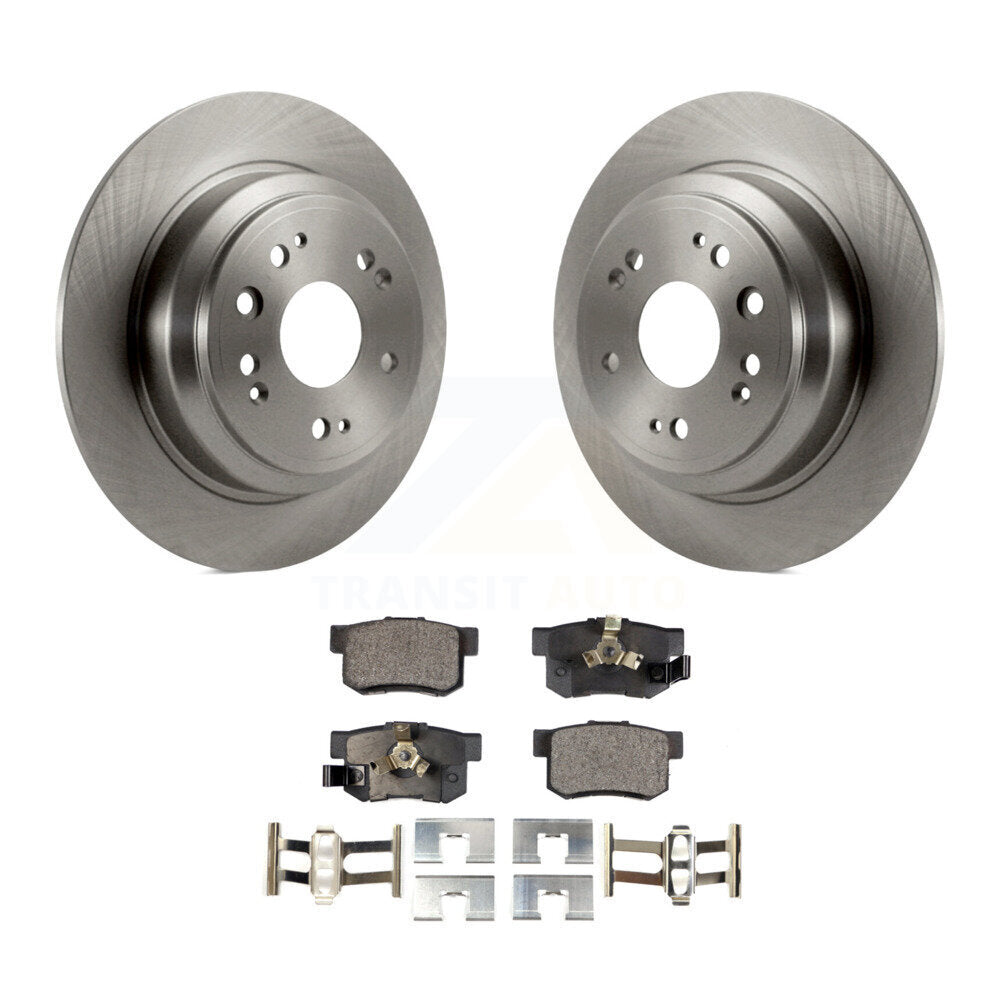 Rear Disc Brake Rotors And Ceramic Pads Kit For Honda Crosstour Accord