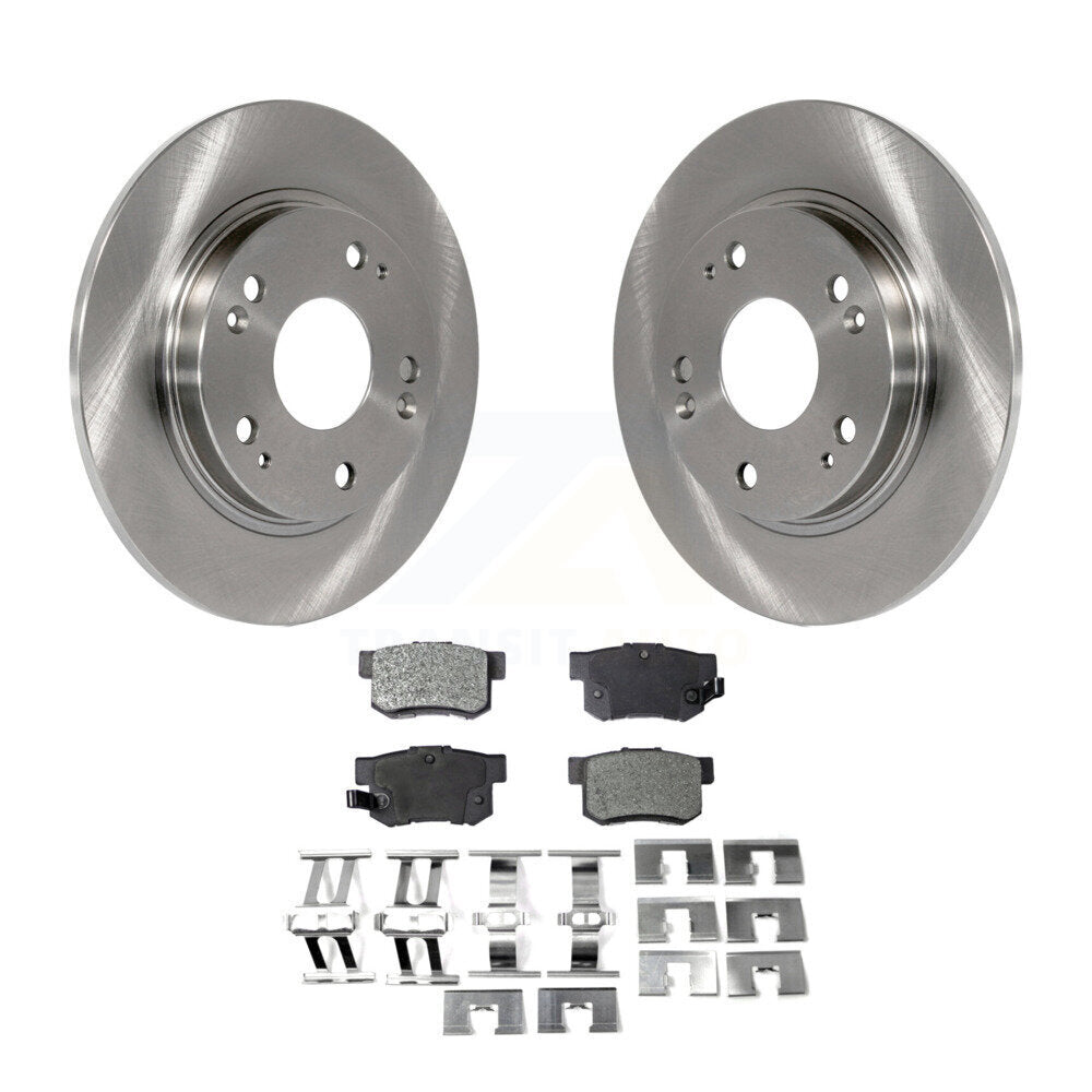 Rear Disc Brake Rotors And Ceramic Pads Kit For 2011-2015 Honda CR-Z