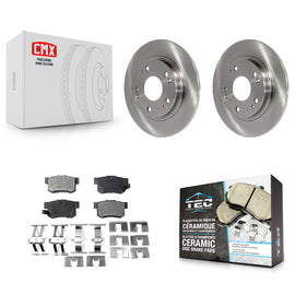 [Rear] 2011-2015 Honda CR-Z Premium OE Brake Rotors & Ceramic Pads Kit For Max Braking