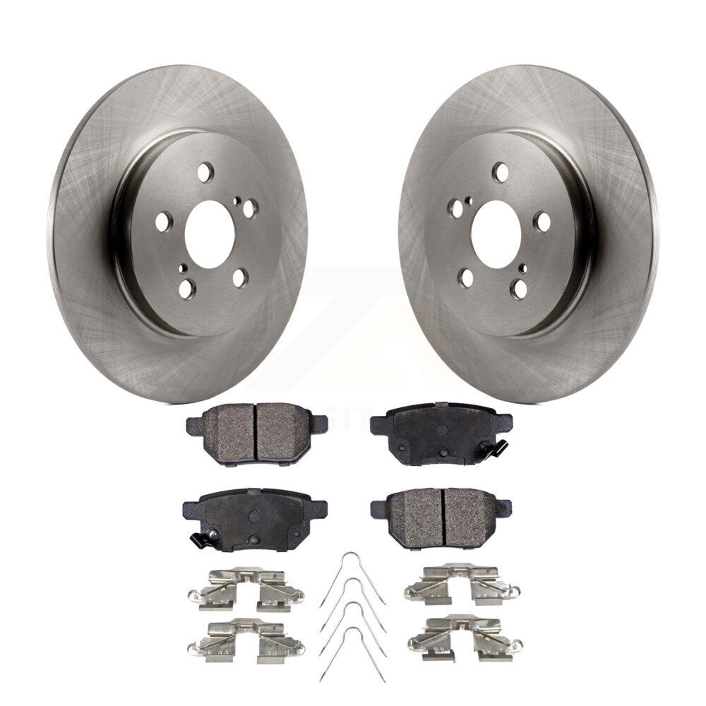 Rear Disc Brake Rotors And Ceramic Pads Kit For Lexus CT200h