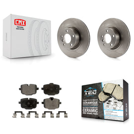 [Rear] 2012 BMW X3 From 10 11 Premium OE Brake Rotors & Ceramic Pads Kit For Max Braking