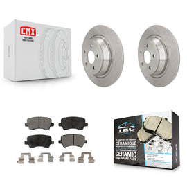 [Rear] 2012-2015 Land Rover Range Evoque Premium OE Brake Rotors & Ceramic Pads Kit For Max Braking