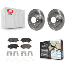 Charger l'image dans la galerie, Rear Brake Rotors Ceramic Pad Kit For Kia Soul Forte Hyundai Veloster Elantra GT