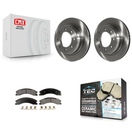 [Rear] 2012-2021 Nissan NV2500 NV3500 NV1500 Premium OE Brake Rotors & Ceramic Pads Kit For Max Braking