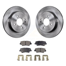 Charger l&#39;image dans la galerie, Rear Disc Brake Rotors And Ceramic Pads Kit For 2011 Hyundai Accent