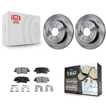 Charger l'image dans la galerie, Rear Disc Brake Rotors And Ceramic Pads Kit For Hyundai Accent Kia Rio