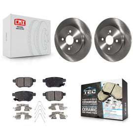 [Rear] 2012-2018 Toyota Yaris Premium OE Brake Rotors & Ceramic Pads Kit For Max Braking