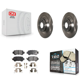 Rear Disc Brake Rotors And Ceramic Pads Kit For Mazda CX-5