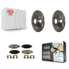 Rear Disc Brake Rotors And Ceramic Pads Kit For Mazda CX-5