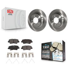 Charger l'image dans la galerie, Rear Brake Rotor &amp; Ceramic Pad Kit For Hyundai Sonata Kia Optima Elantra GT Soul