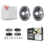 [Rear] 2014-2015 Mazda 6 Premium OE Brake Rotors & Ceramic Pads Kit For Max Braking