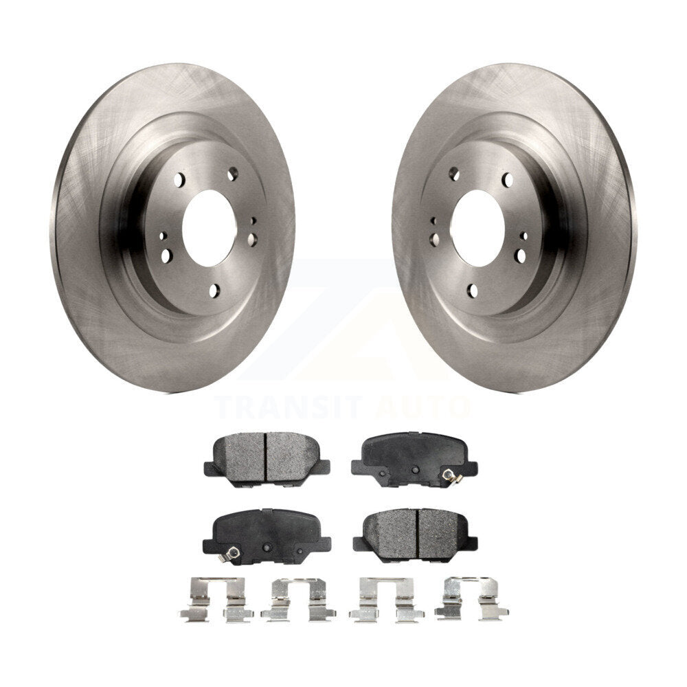 Rotors de frein à disque arrière et Kit de plaquettes en céramique pour Mitsubishi Outlander Sport PHEV RVR 