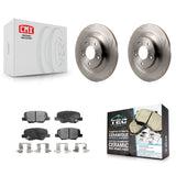Rotors de frein à disque arrière et Kit de plaquettes en céramique pour Mitsubishi Outlander Sport PHEV RVR 