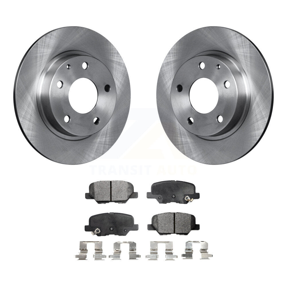 Rear Disc Brake Rotors And Ceramic Pads Kit For Mazda 3 Sport