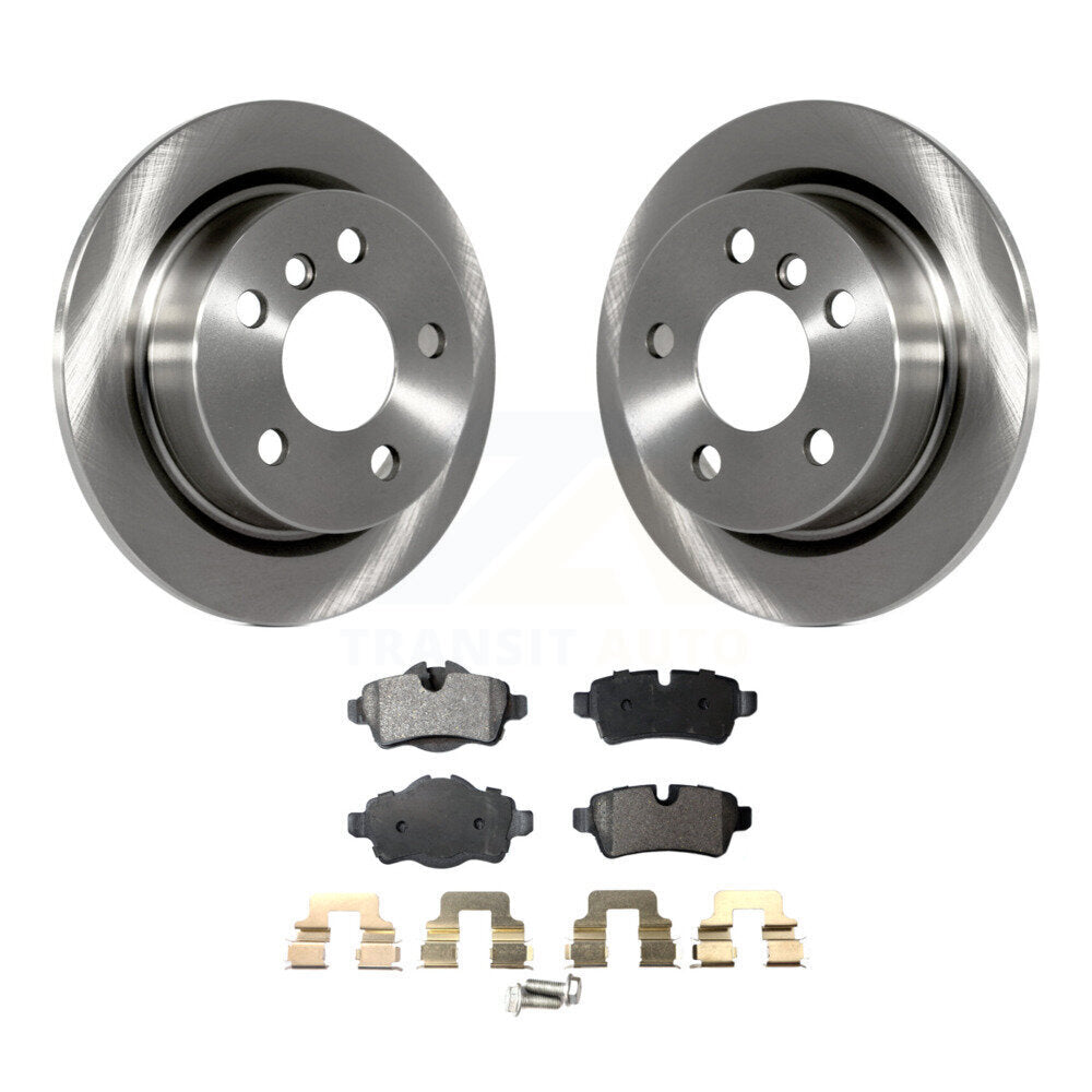 Rear Disc Brake Rotors And Ceramic Pads Kit For Mini Cooper