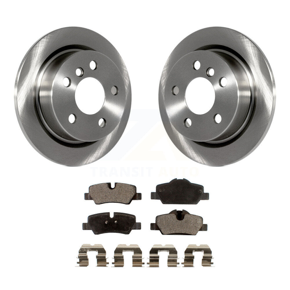 Rear Disc Brake Rotors And Ceramic Pads Kit For Mini Cooper