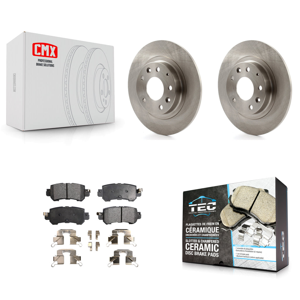 Kit de disques de frein à disque arrière et plaquettes en céramique pour Mazda CX-3 2016-2018 