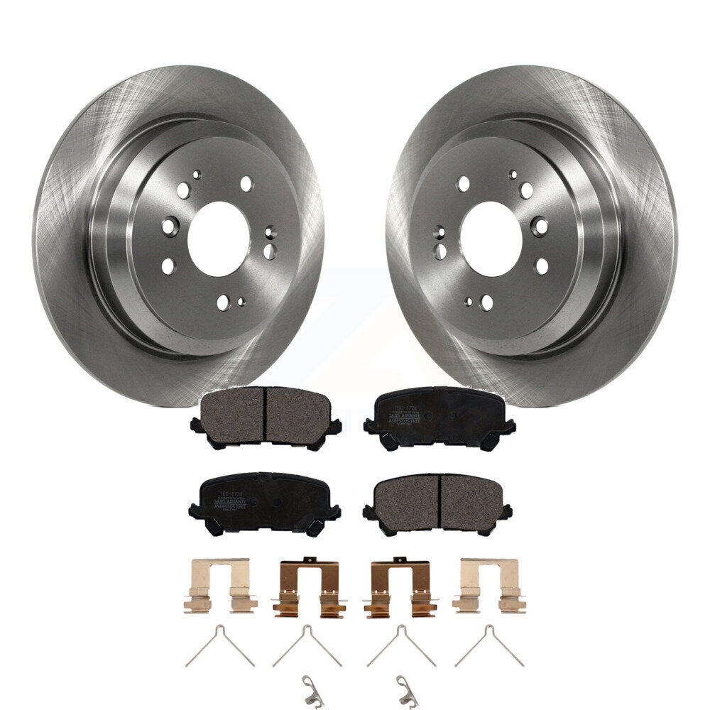 Kit de rotors de frein à disque arrière et de plaquettes en céramique pour Honda Pilot Ridgeline Passport 