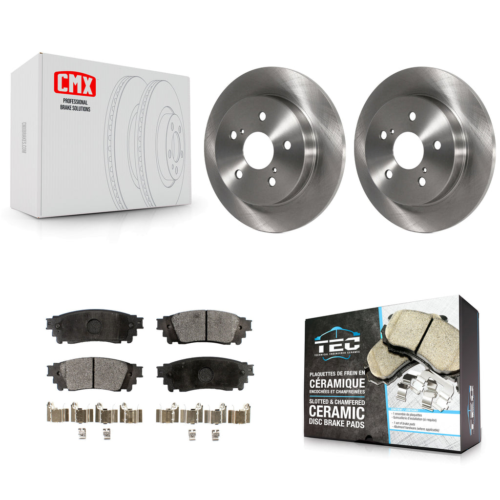 Kit de rotor de frein arrière et de plaquettes en céramique, pour Toyota Camry RAV4 Lexus NX200t C-HR NX300 