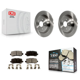 [Rear] 2015-2020 Acura TLX Premium OE Brake Rotors & Ceramic Pads Kit For Max Braking