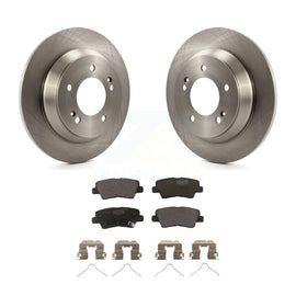 [Rear] 14-17 Kia Rondo With Manual Parking Premium OE Brake Rotors & Ceramic Pads Kit For Max Braking