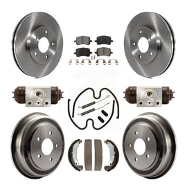 Front Rear Disc Brake Rotors Ceramic Pads And Drum Kit (9Pc) For Chevrolet HHR