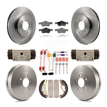 Load image into Gallery viewer, Front Rear Brake Rotors Ceramic Pad Drum Kit (9Pc) For Ford Escape Mercury Mazda