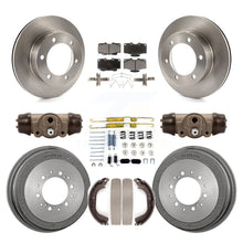 Load image into Gallery viewer, Front Rear Brake Rotors Ceramic Pad &amp; Drum Kit (9Pc) For 95-98 Toyota Tacoma 4WD