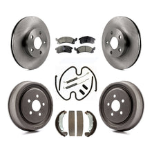 Charger l&#39;image dans la galerie, Front Rear Brake Rotors Ceramic Pad Drum Kit (7Pc) For 2003-2005 Pontiac Sunfire