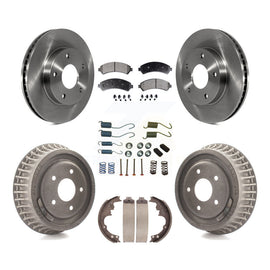 Front Rear Disc Brake Rotors Ceramic Pads And Drum Kit (7Pc) For Chevrolet S10